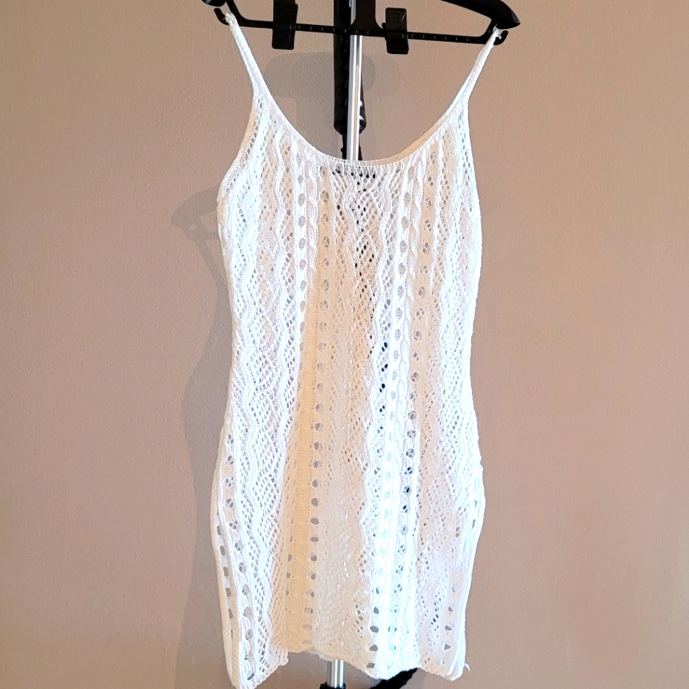 Open Knit Sheer Cover Up